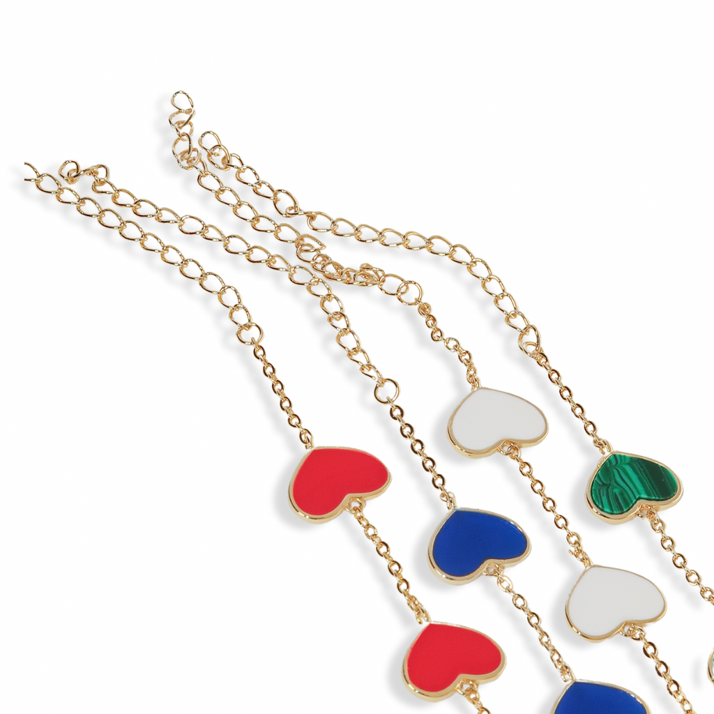 Wrist Of Hearts Bracelet Blue - ISABEL LEON LLC
