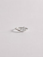 Floating Pear Ring