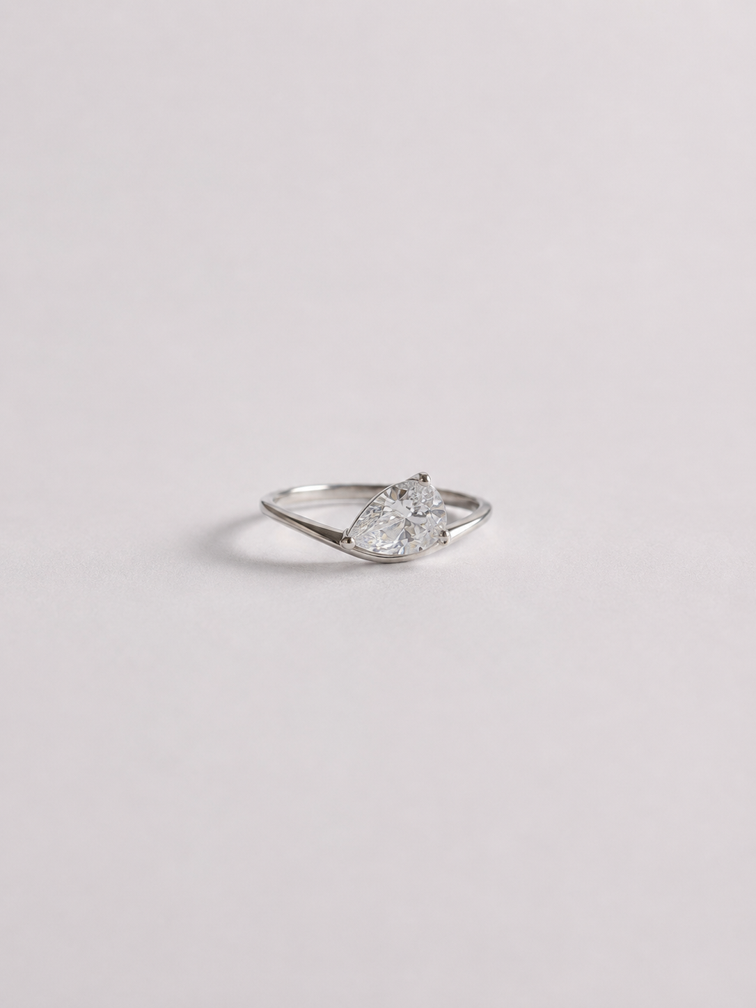 Floating Pear Ring