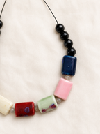 Chunky Adjustable Ceramic Necklace