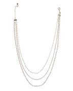 Silver Layered Necklace - ISABEL LEON LLC