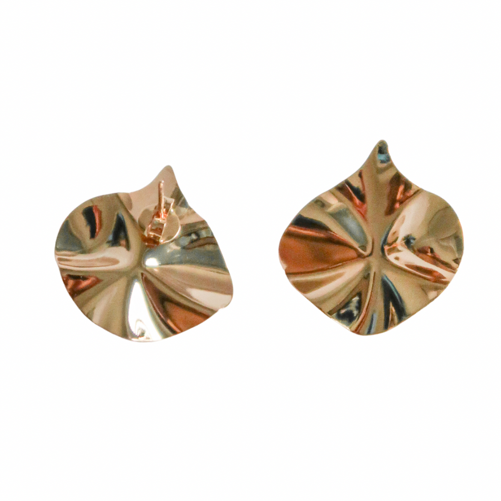 Gold Foil Earrings - ISABEL LEON LLC
