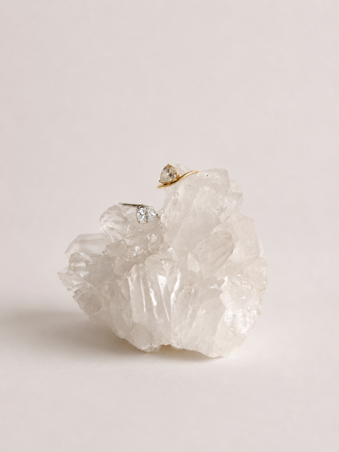 Floating Pear Ring