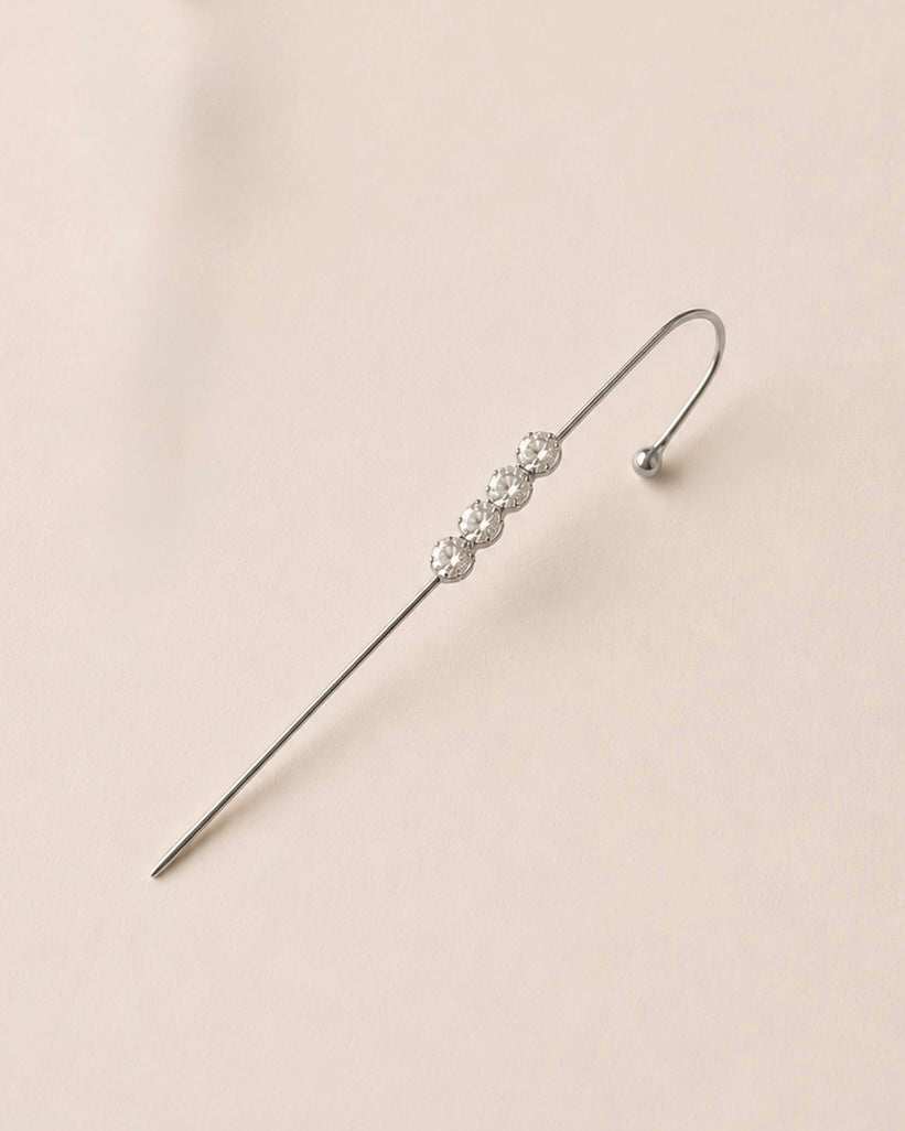 3 points Ear Pin Earring Cuff