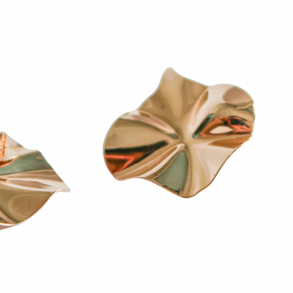 Gold Foil Earrings - ISABEL LEON LLC