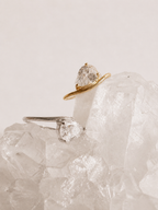Floating Pear Ring