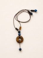 Adjustable Tiger's Eye Lariat Necklace