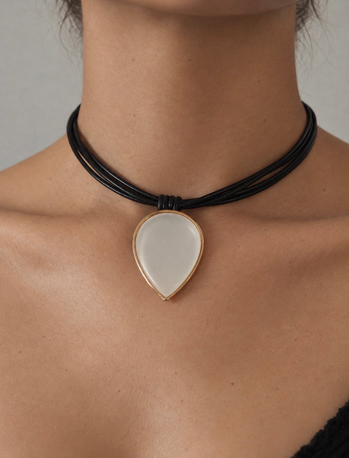 Leather One of One Necklace