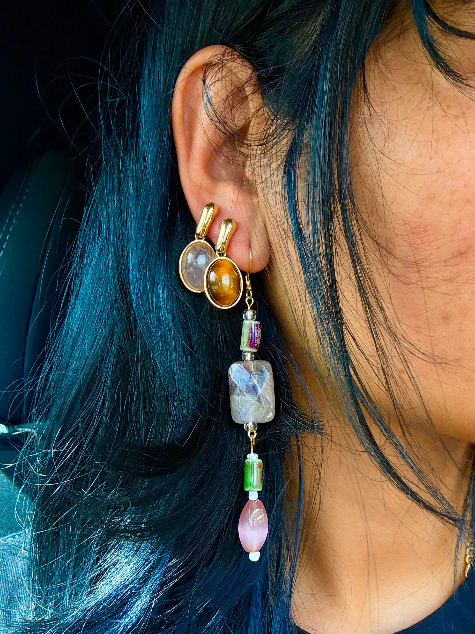 Handmade Amethyst Drop Earrings