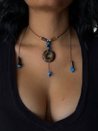 Adjustable Tiger's Eye Lariat Necklace