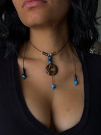 Adjustable Tiger's Eye Lariat Necklace