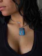 Blue Agate Collar Necklace