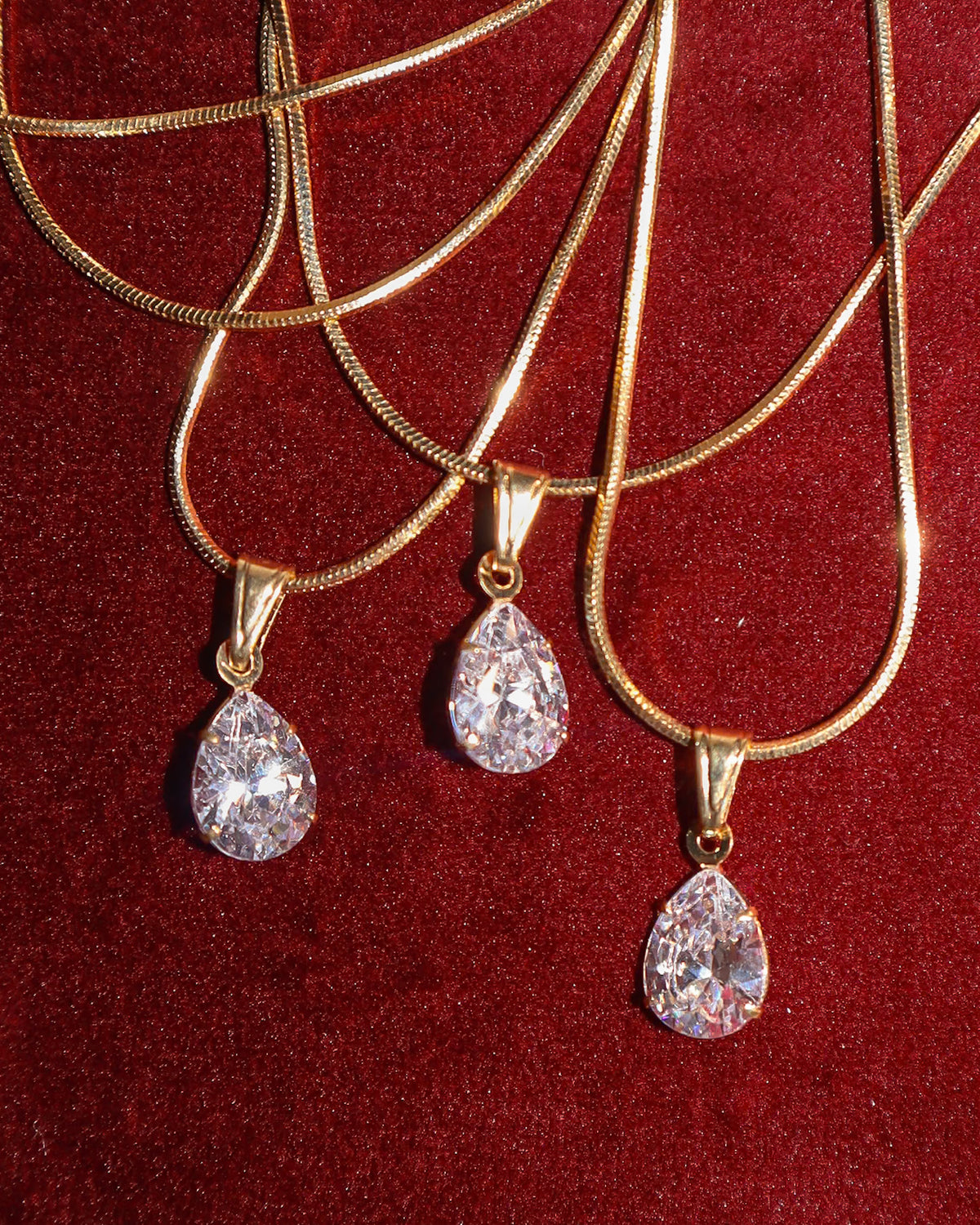 Snow Droplet Necklace