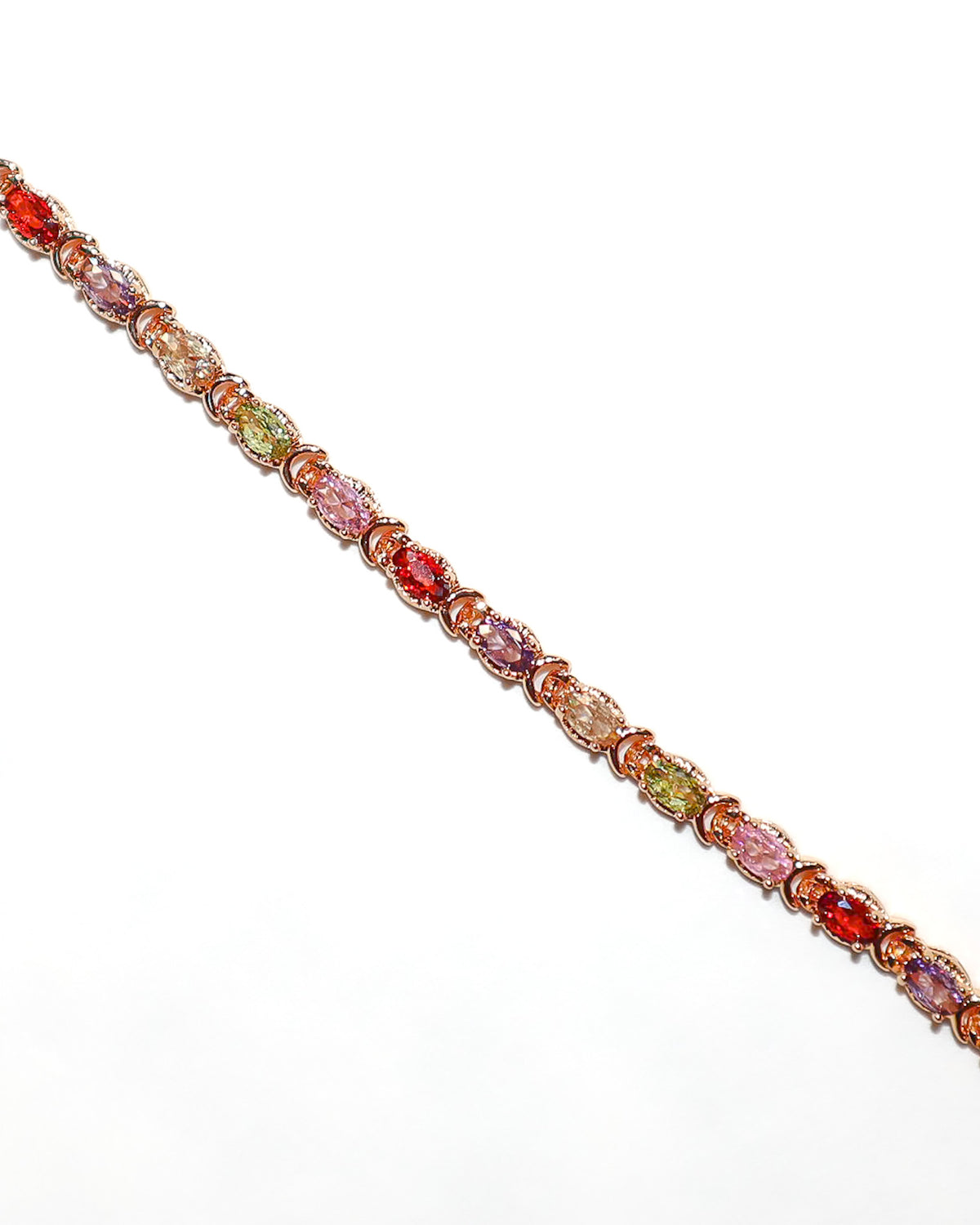 Colored Gemstone Tennis Bracelet