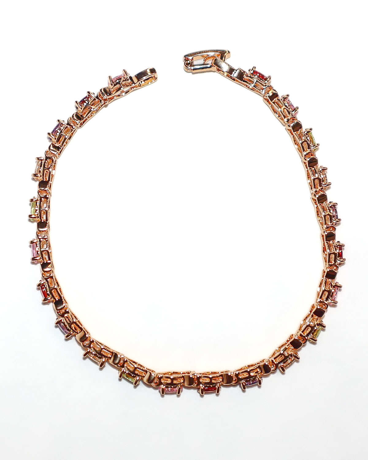Colored Gemstone Tennis Bracelet