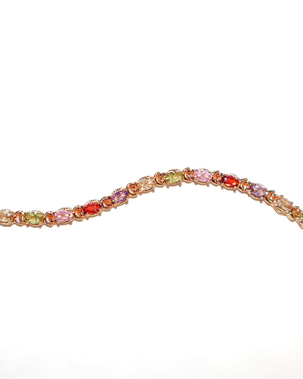 Colored Gemstone Tennis Bracelet