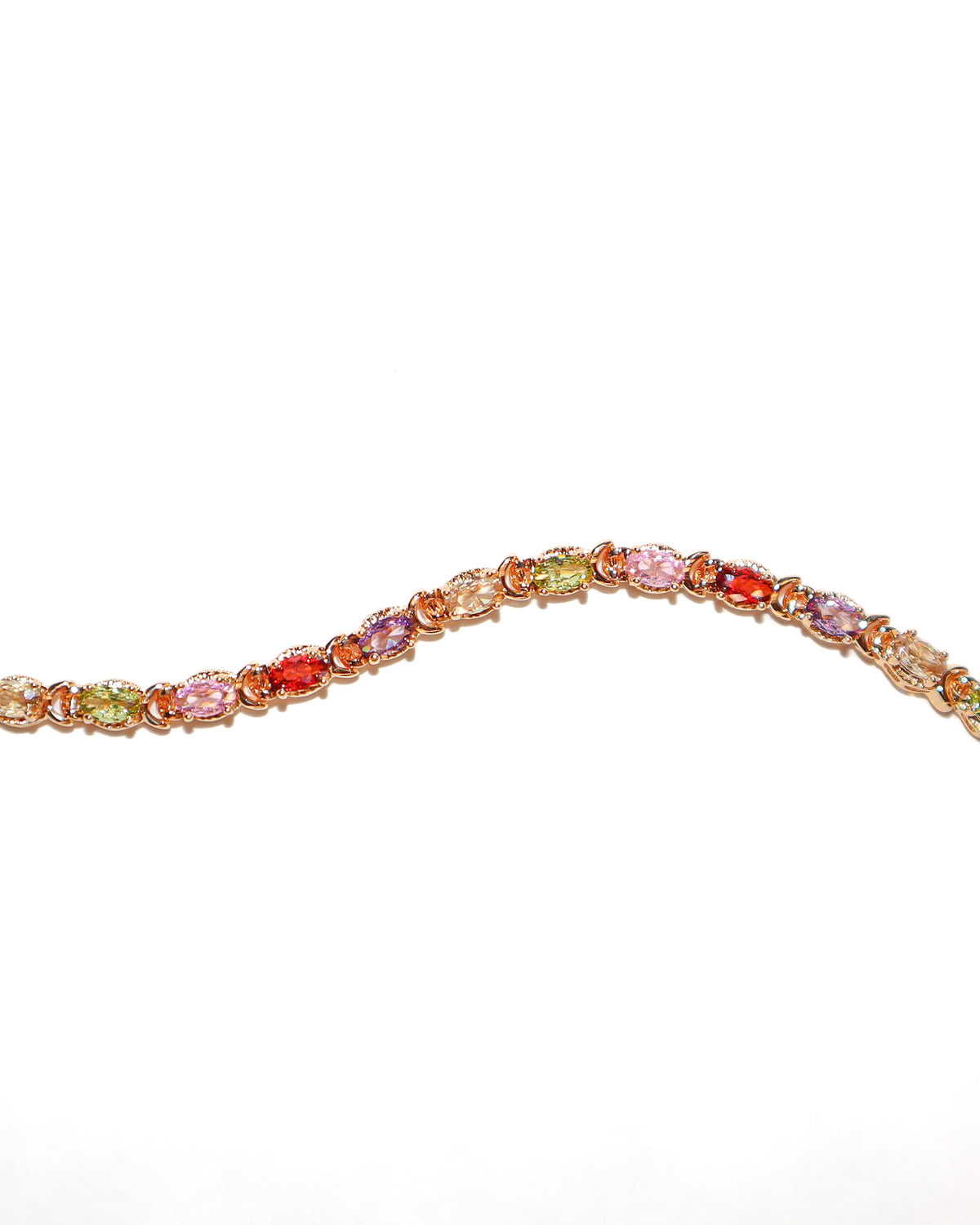 Colored Gemstone Tennis Bracelet