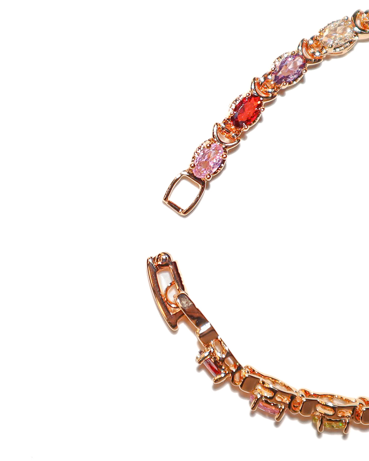Colored Gemstone Tennis Bracelet
