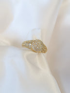 MF Boss Pavé Ring - ISABEL LEON LLC